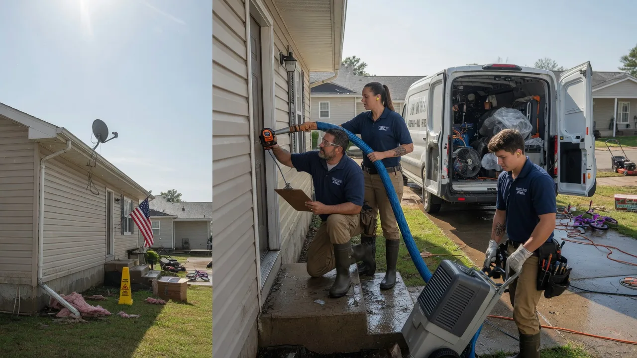 Ceiling Water Damage Restoration in Canute, OK near me